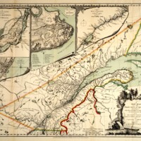 A map of Quebec based on a French survey from 1736 (mdl:sessionalpapersv56n09sp18p_end)