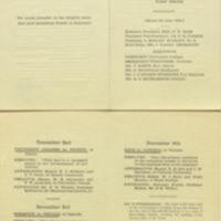 Inter-College Debating Union, 1898. This student group was was an early attempt at fostering a university-wide identity while maintaining the competitive college and faculty spirit. The resolution for the debate on December 2 is still topical today:  “That war is a necessary means to the advancement of civilization”.